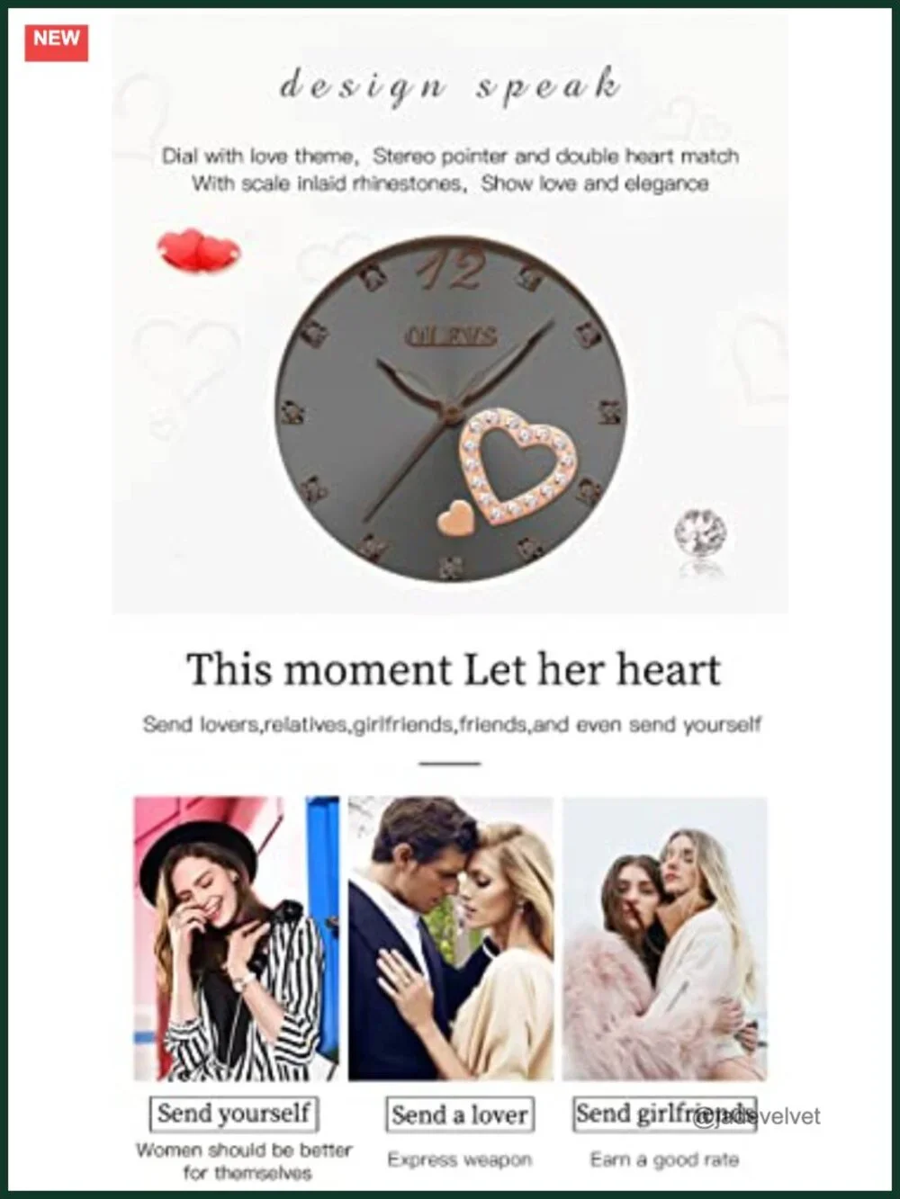OLEVS Women's Slim Casual Dress Wrist Watch